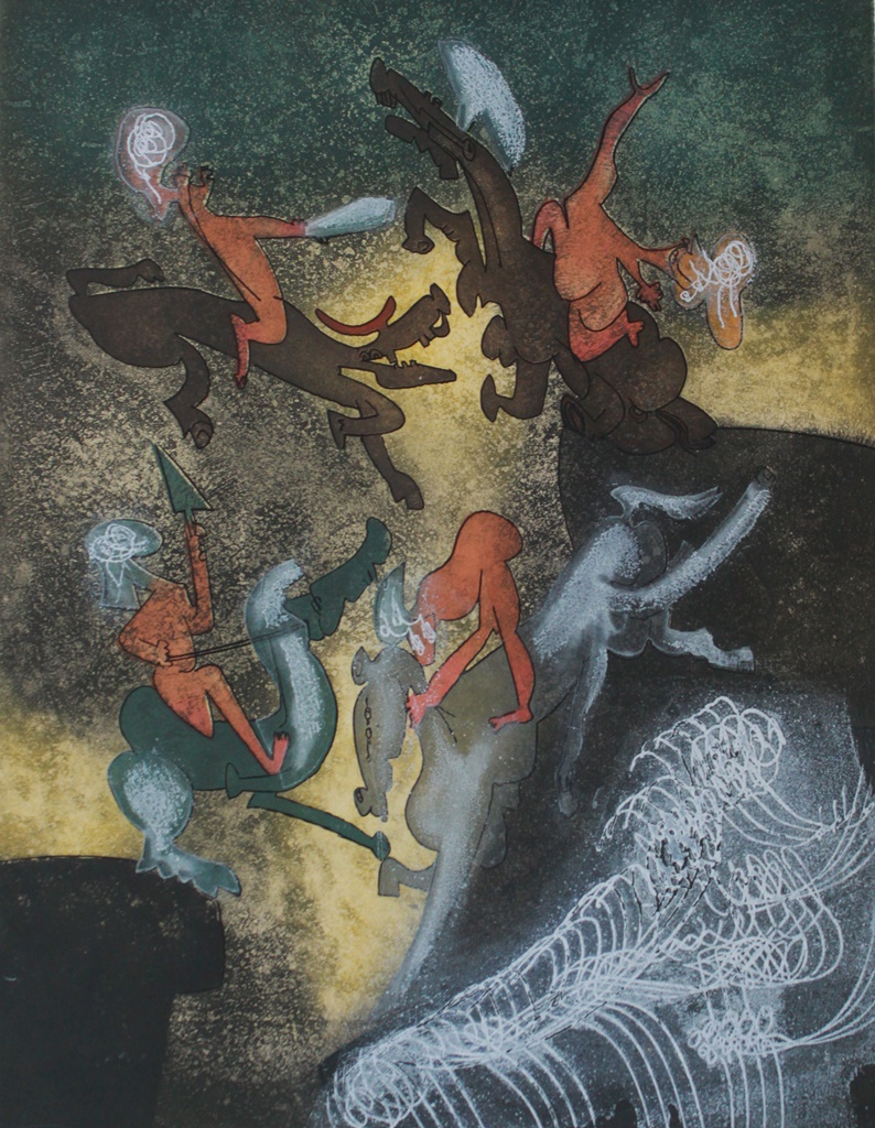 Obras-de-Roberto-Matta-Serie-Hommere-au-son-de-sang